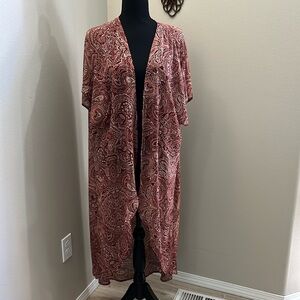 TORRID women’s boho chiffon kimono new size 1/2‎